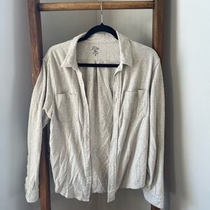 J.Crew Beige Casual Button-Up Layering Shirt